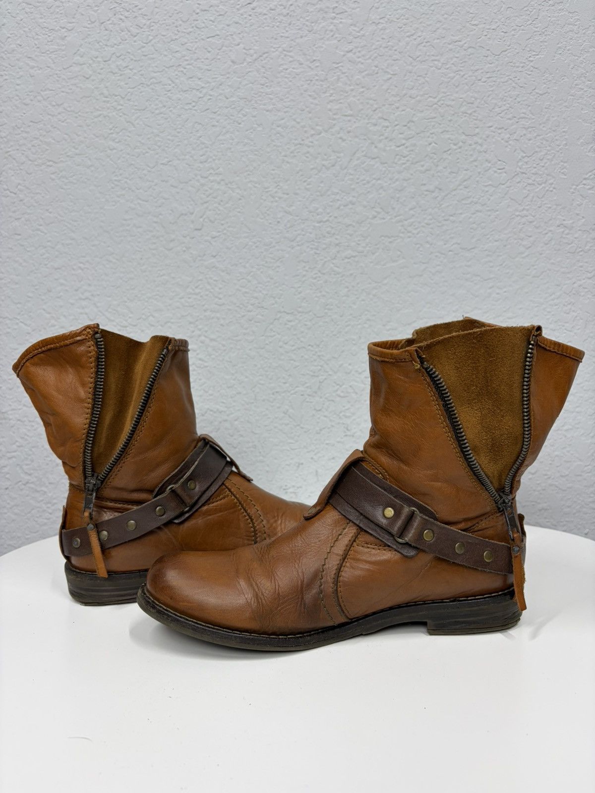 A.S.98 Vintage AS98 Buckle Biker Boots Rick Owens Style Airstep Size US 7 / IT 37 - 7 Thumbnail