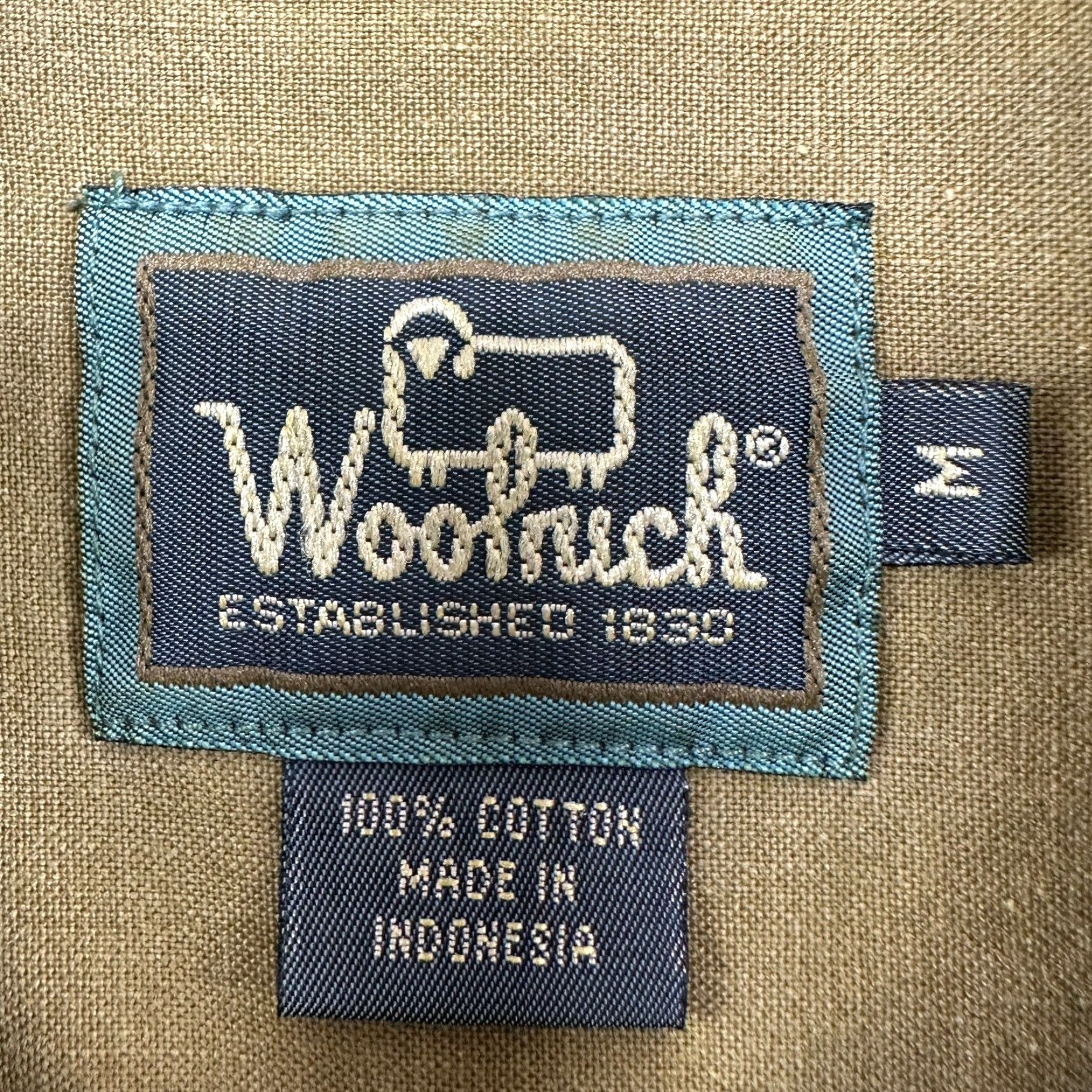 Vintage VINTAGE Woolrich Shirt Men M Green Button-Up Long Sleeve Canvas Cotton Solid 90s Size US M / EU 48-50 / 2 - 4 Thumbnail