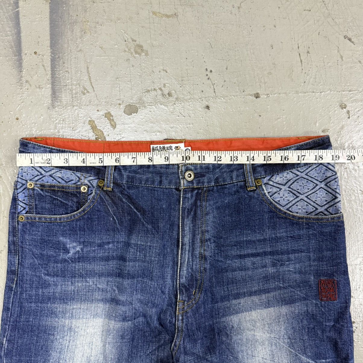 Karakuri Tamashii Karakuri Tamashi Embroidered Japanese Motif Jeans Size US 38 / EU 54 - 6 Thumbnail