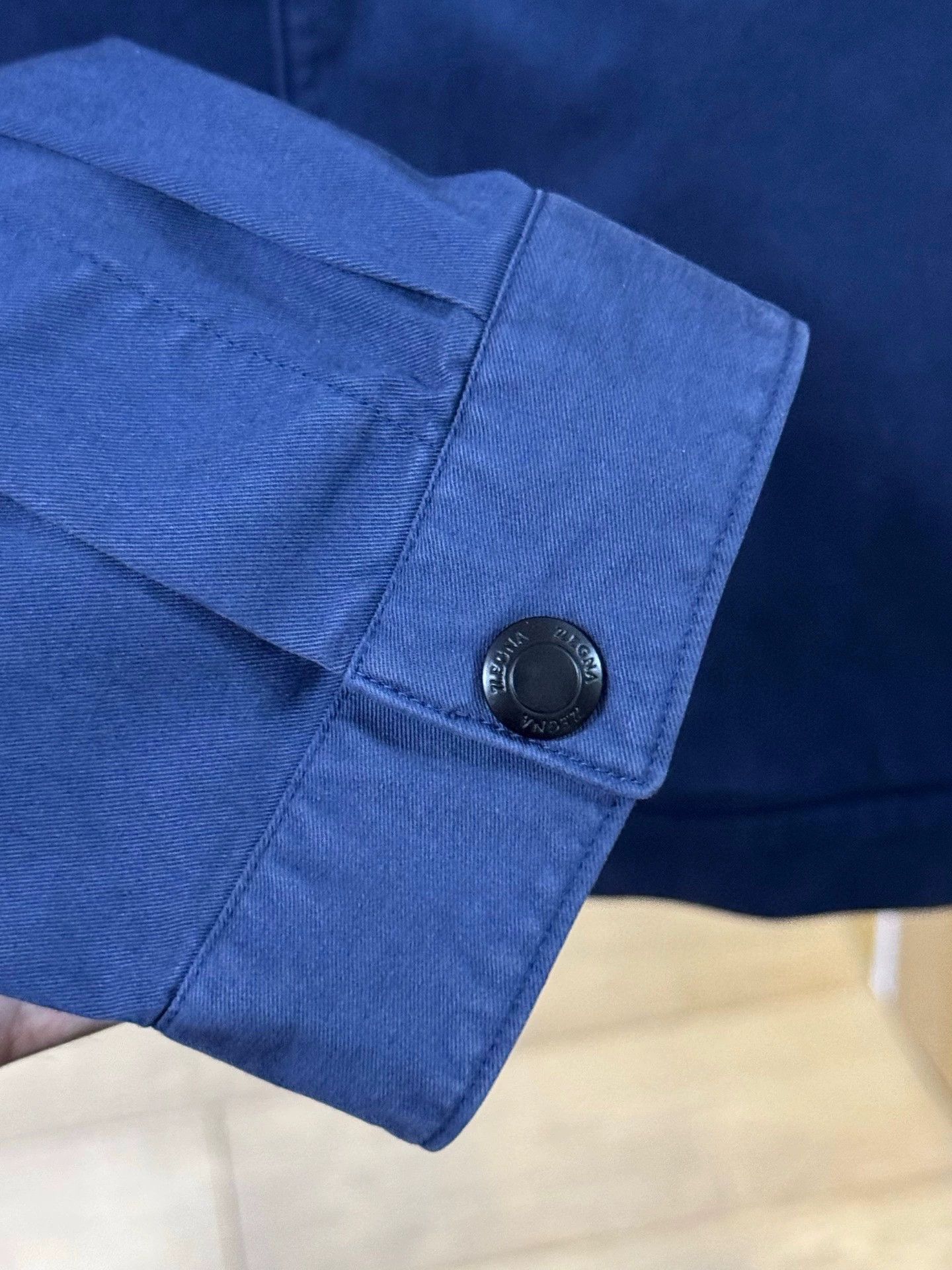 Ermenegildo Zegna navy blue men's button-up jacket Size US L / EU 52-54 / 3 - 5 Thumbnail