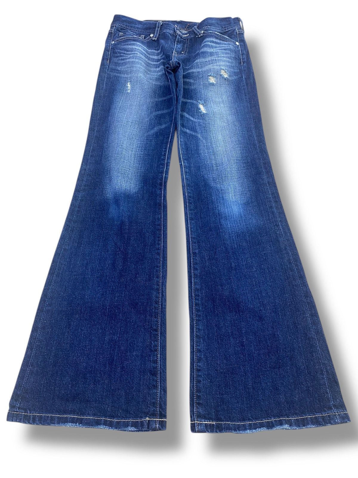 Levi's Levi’s Whiskers Faded Wash Style Flare Jeans Size US 28 / EU 44 - 1 Thumbnail