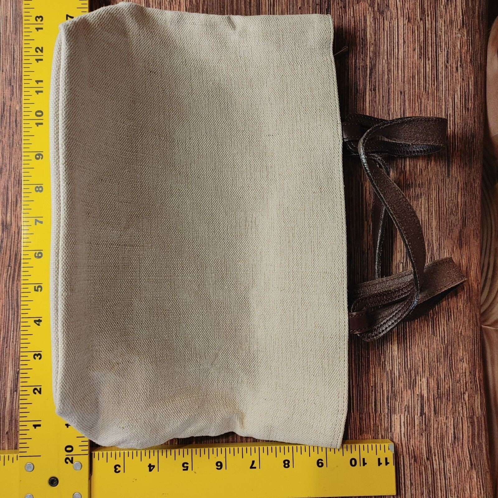 Other Bianco Light Beige Canvas Multi Compartment Zipper Tote Bag Size ONE SIZE - 5 Thumbnail