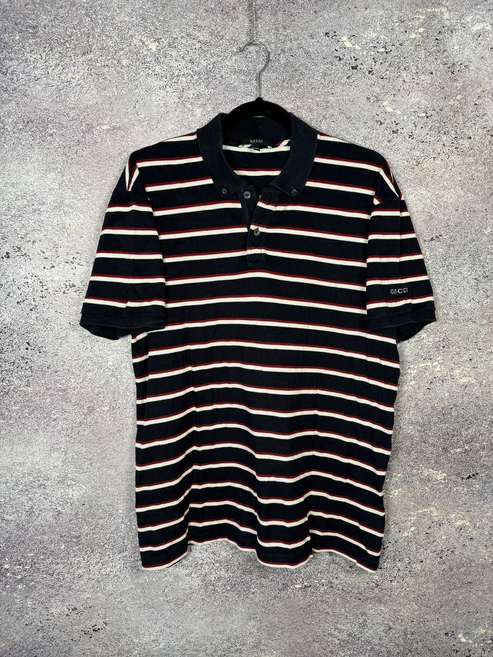 Gucci Vintage Gucci Striped Polo Y2k Oldmoney Men's 2XL Size Size US XXL / EU 58 / 5 - 1 Thumbnail