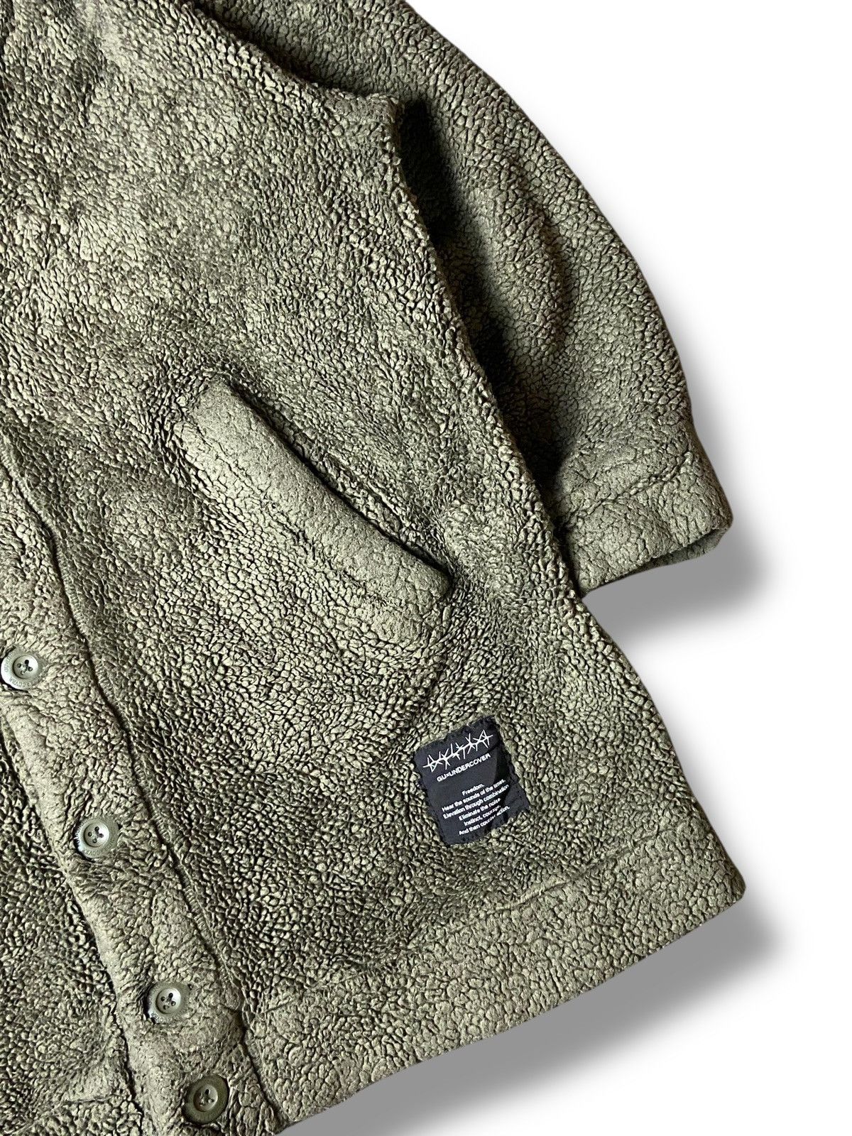 GU × Undercover × Vintage GU x Undercover Fleece Cardigan Jacket (125) Size US L / EU 52-54 / 3 - 5 Thumbnail