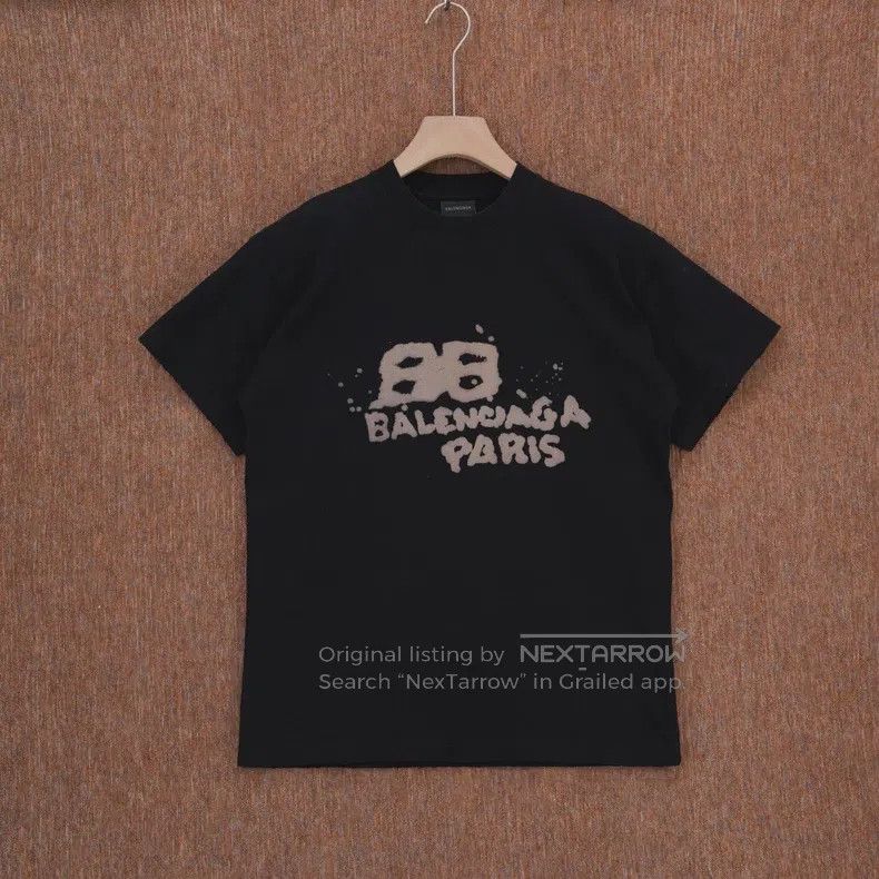 Balenciaga Balenciaga Splatter Print Short-sleeve T-shirt Size US S / EU 44-46 / 1 - 1 Thumbnail