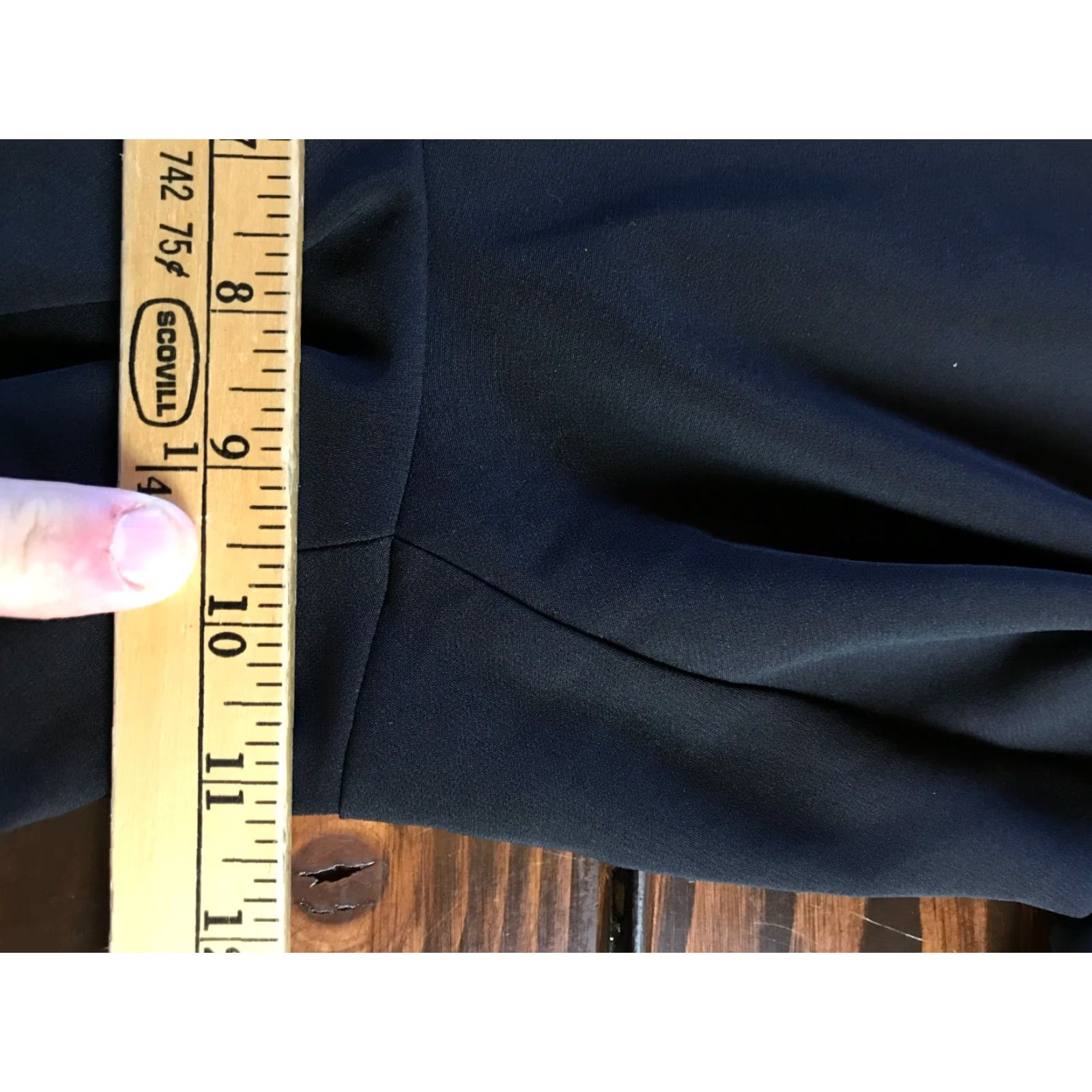 Vintage Maurices Women's Pants Cropped Dress Pants Black 5/6 Womens Size 27" / US 4 / IT 40 - 4 Thumbnail