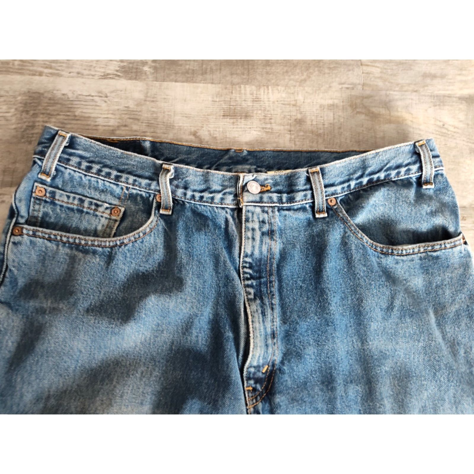 Levi's VINTAGE Levi's 550 Jeans Mens 38x30 Blue Relaxed Tapered 90s Y2K Size US 38 / EU 54 - 6 Thumbnail