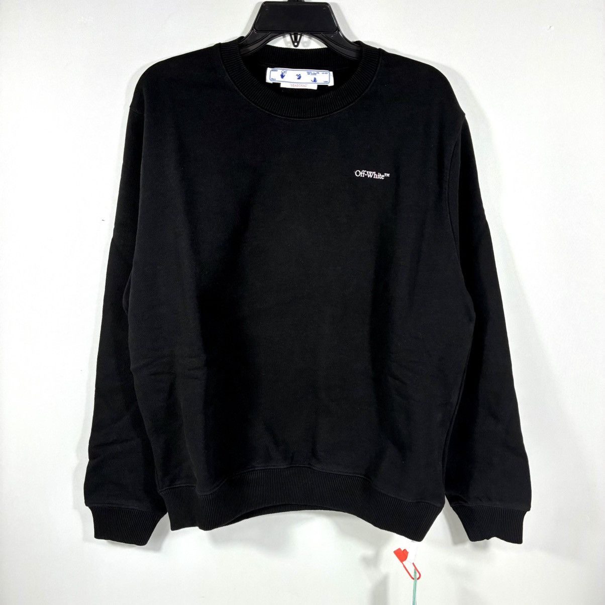 Off-White Off-White Floral Arrow Cotton Crewneck Sweatshirt M Black Size M / US 6-8 / IT 42-44 - 2 Thumbnail