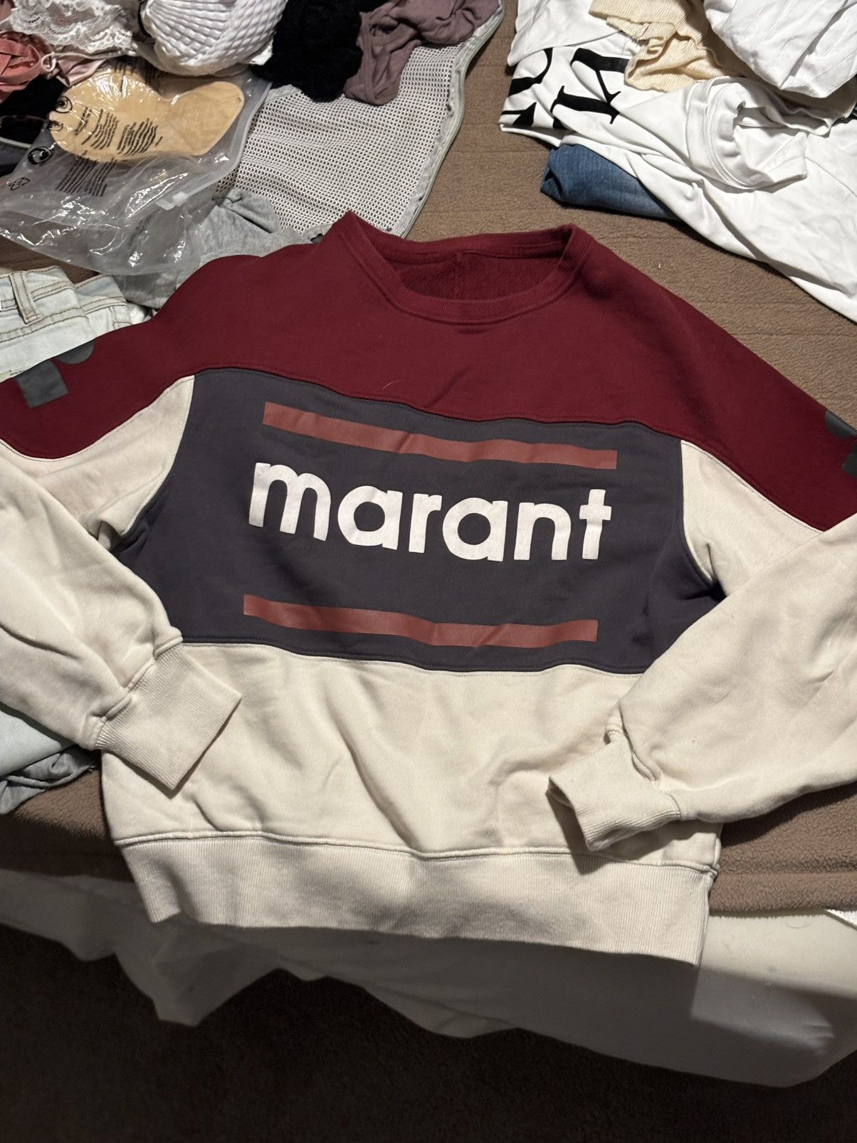 Isabel Marant Isabel Marant colorblock Logo Sweatshirt xs-s Size XS / US 0-2 / IT 36-38 - 1 Thumbnail