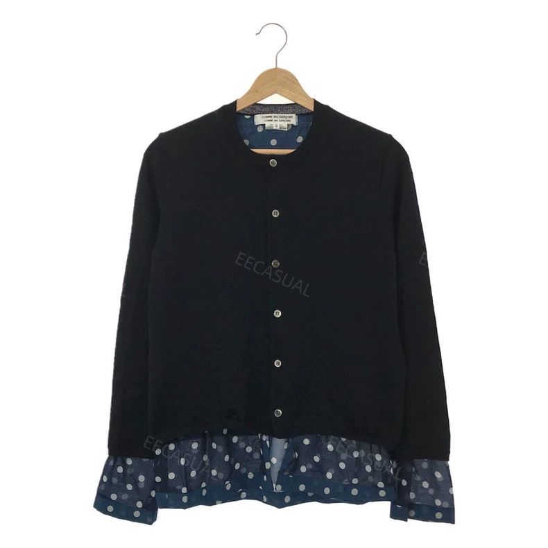 Comme des Garcons Comme Des Garcons Wool sweater cardigan chiffon polka-dot Size S / US 4 / IT 40 - 1 Thumbnail