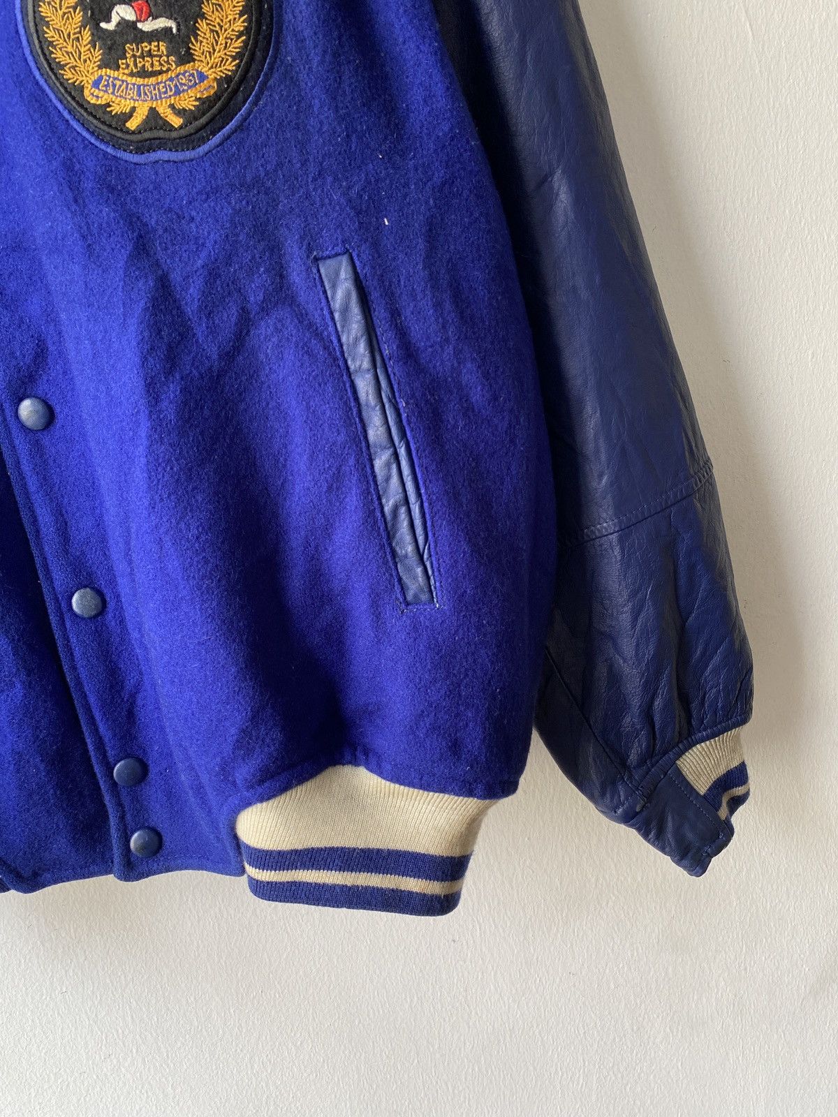Japanese Brand Vintage 90’s Sagawa Super Express Varsity Jacket Size US L / EU 52-54 / 3 - 7 Thumbnail