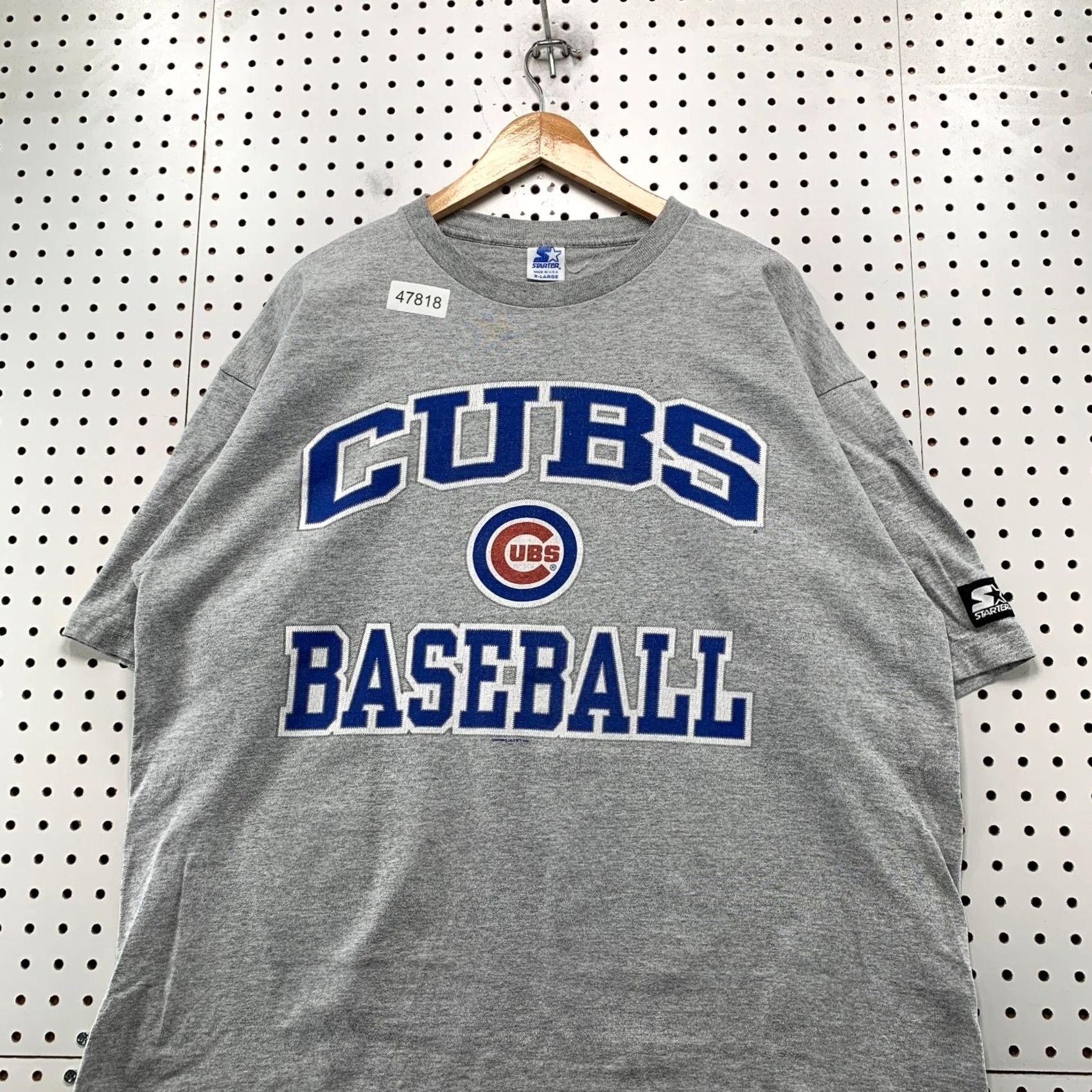 Starter VINTAGE Chicago Cubs T Shirt Mens XL Gray Starter 90s Made USA Size US XL / EU 56 / 4 - 4 Thumbnail
