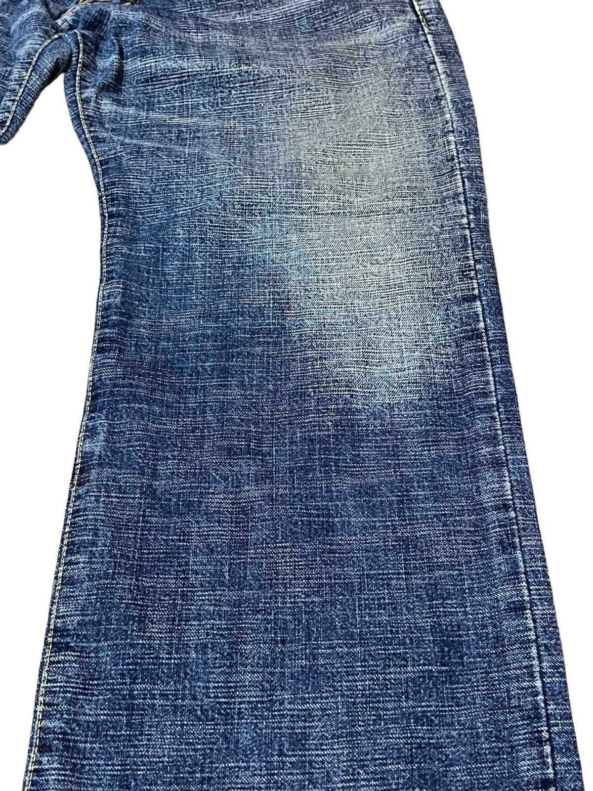 Japanese Brand SICK🔥JAPAN DENIM K.U. USA MELT INTO THE UNIVERSE JEANS Size US 32 / EU 48 - 8 Thumbnail