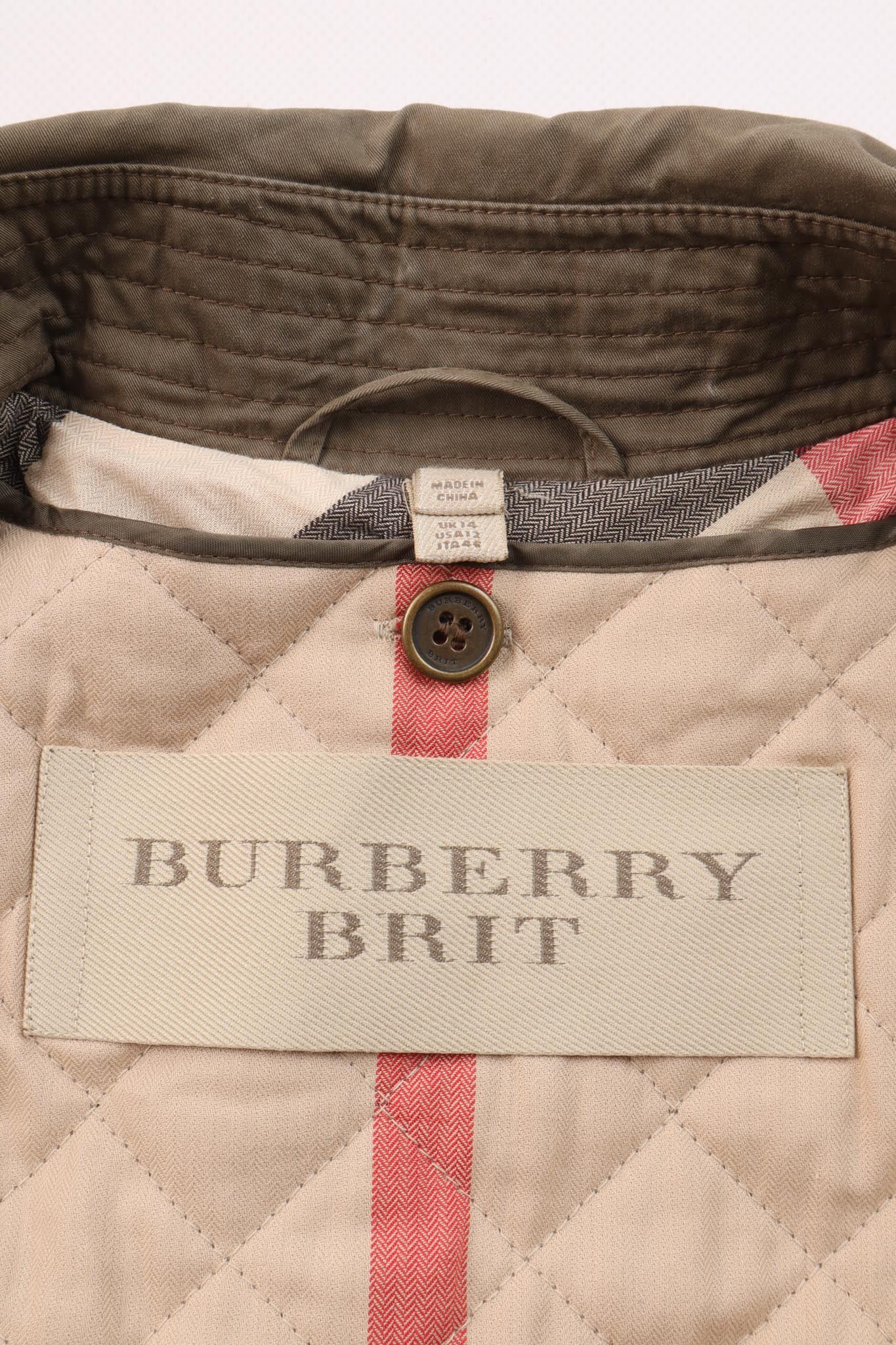 Burberry Burberry Brit Classic Double Breasted Belted Coat / Jacket Size L / US 10 / IT 46 - 3 Thumbnail