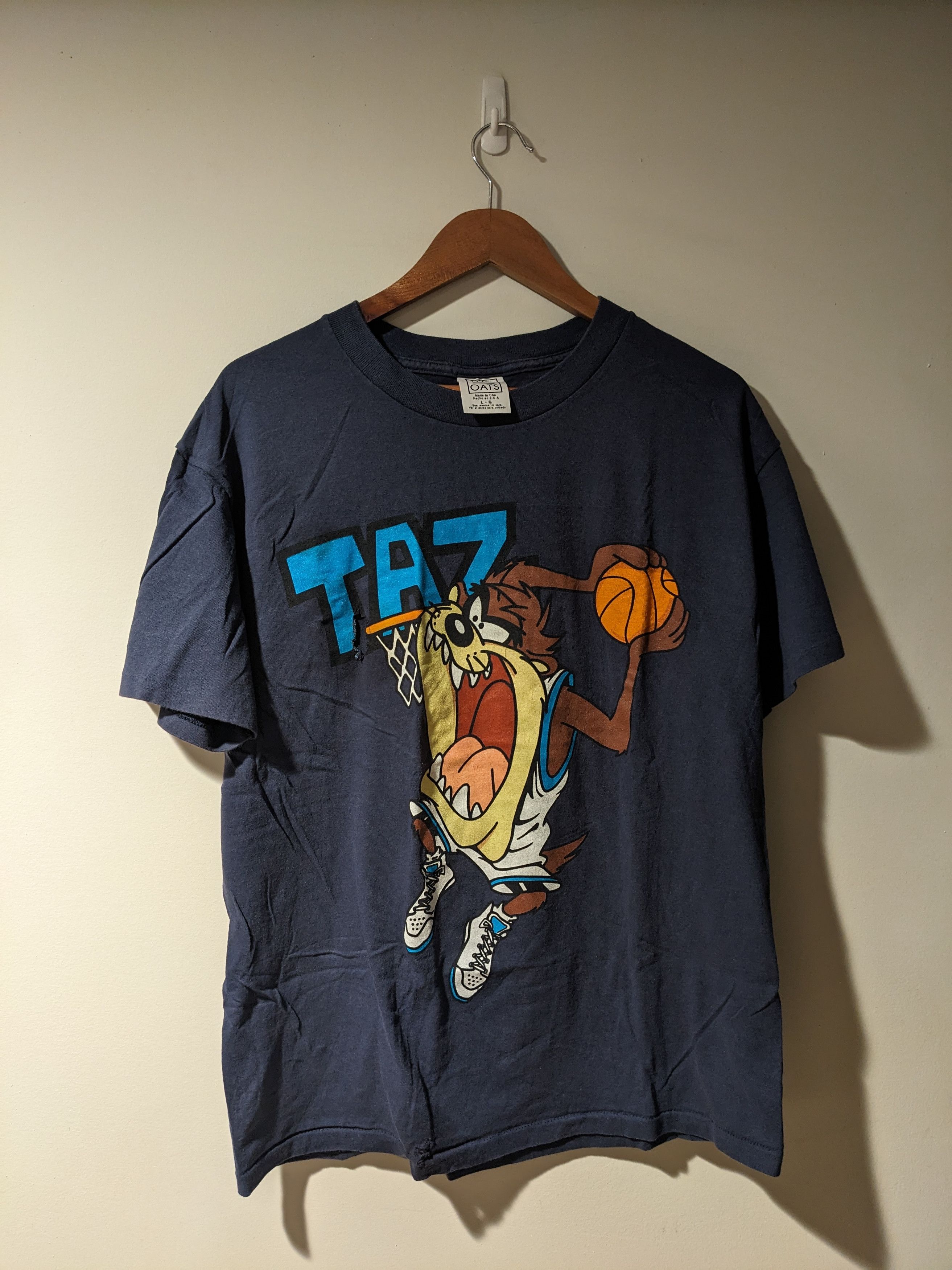 Cartoon Network × Vintage Vintage 1996 Taz Looney Tunes Basketball NBA Large T-Shirt Size US L / EU 52-54 / 3 - 1 Thumbnail