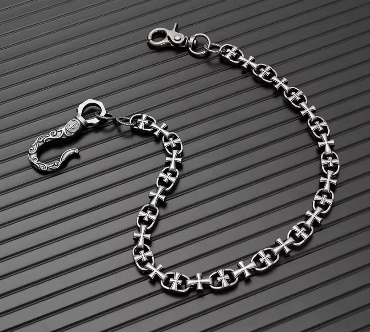 Japanese Brand Gothic punk style unisex Cross Wallet Chain Size ONE SIZE - 4 Thumbnail