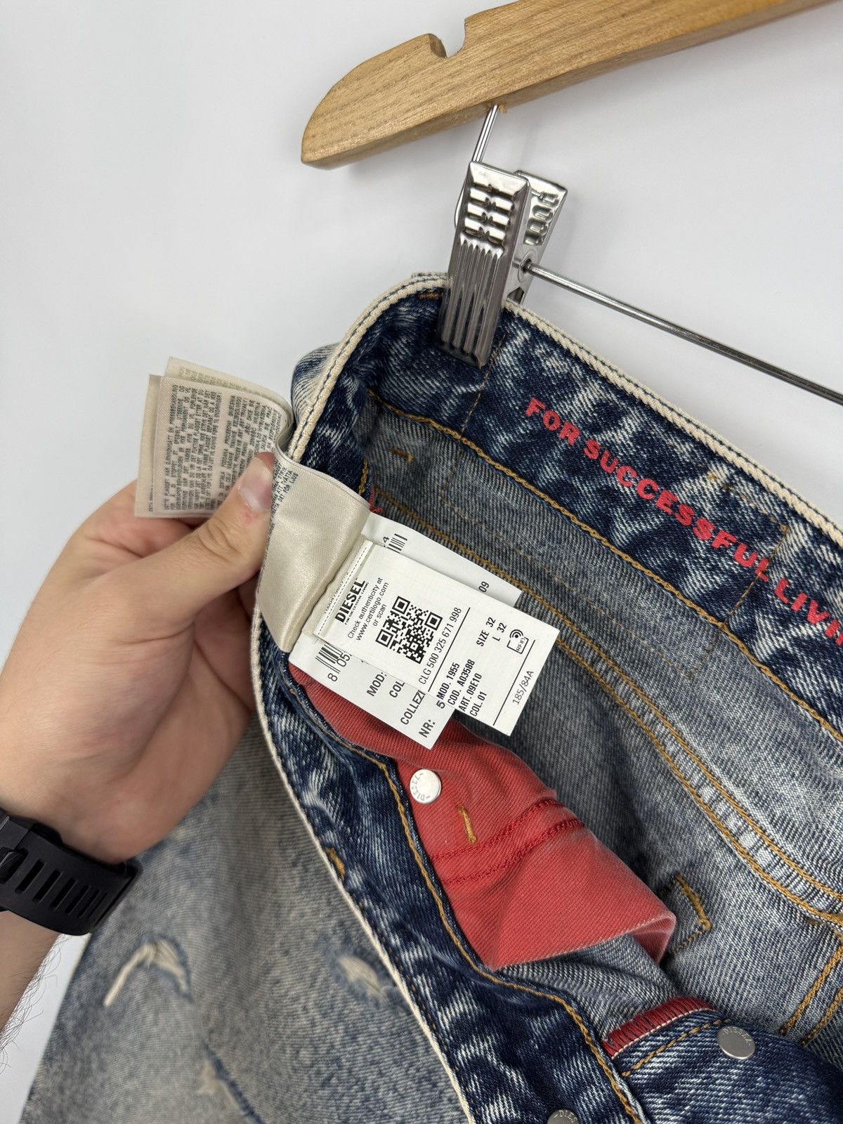 Diesel 🇺🇸❗️NEW Diesel 1955 D-Rekiv 09E10 Distressed Jeans W32/L32 Size US 32 / EU 48 - 13 Thumbnail