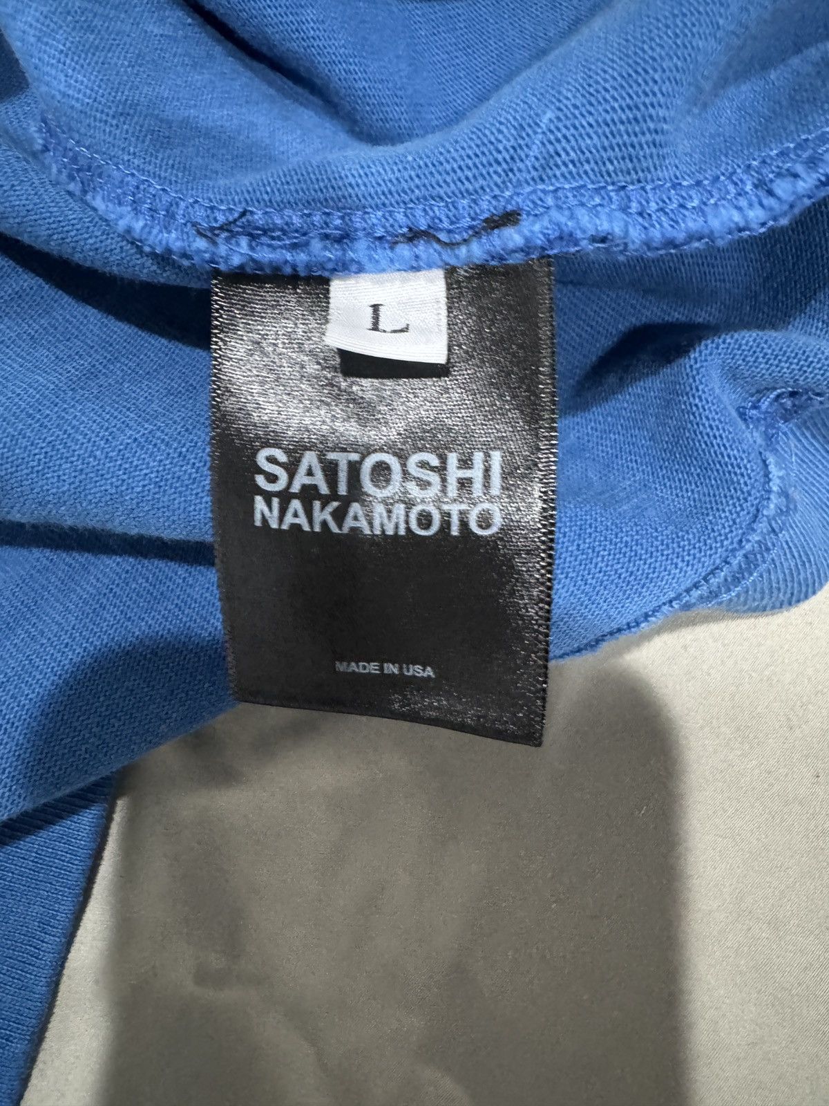 Satoshi Nakamoto Satoshi blue sweater Size US L / EU 52-54 / 3 - 3 Thumbnail