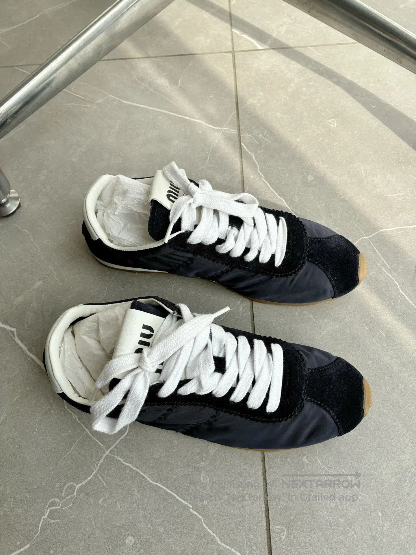 Miu Miu Miu Miu Blue Training Shoes. Size US 5.5 / IT 35.5 - 4 Thumbnail