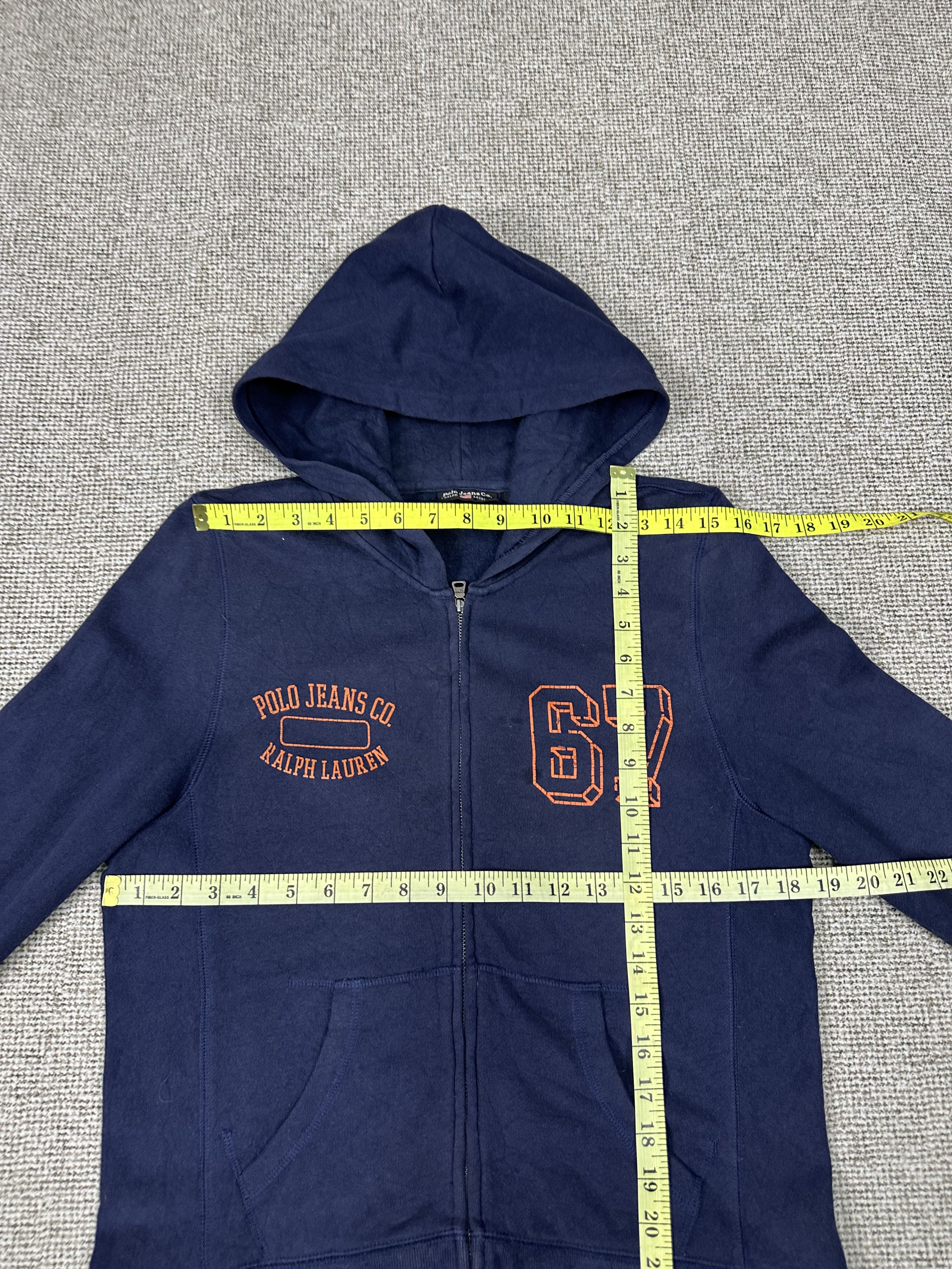 Polo Ralph Lauren Vintage Polo Jeans Ralph Lauren Zipper Hoodie Z438 Size M / US 6-8 / IT 42-44 - 7 Thumbnail