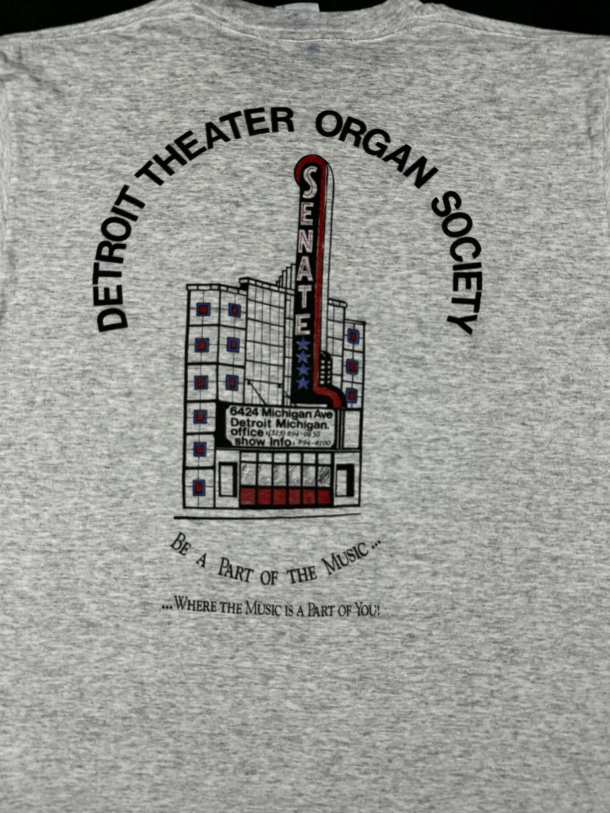 Vintage Vintage 1990s Detroit Theater Organ Society T-Shirt Size US M / EU 48-50 / 2 - 4 Thumbnail