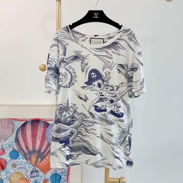 Gucci Gucci Printed T-shirt Size US S / EU 44-46 / 1 - 1 Thumbnail