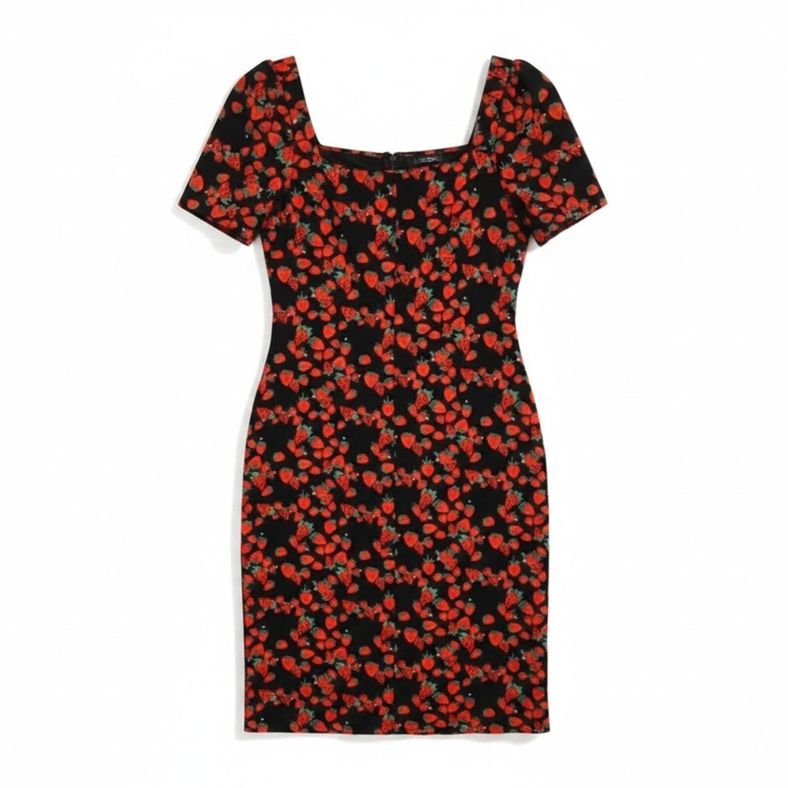 Other Betsey Johnson Strawberry Corset Dress XL Y2K Hook & Eye Size XL / US 12-14 / IT 48-50 - 4 Thumbnail
