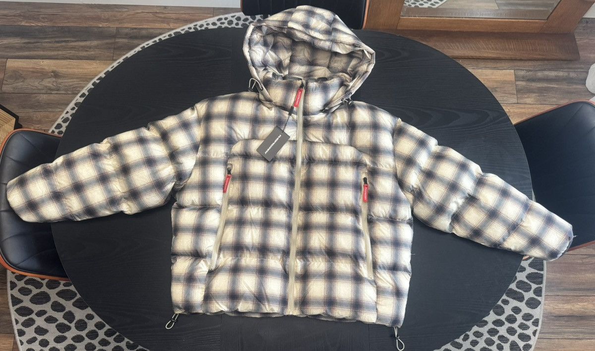 The Gv Gallery Plaid Puffer Jacket