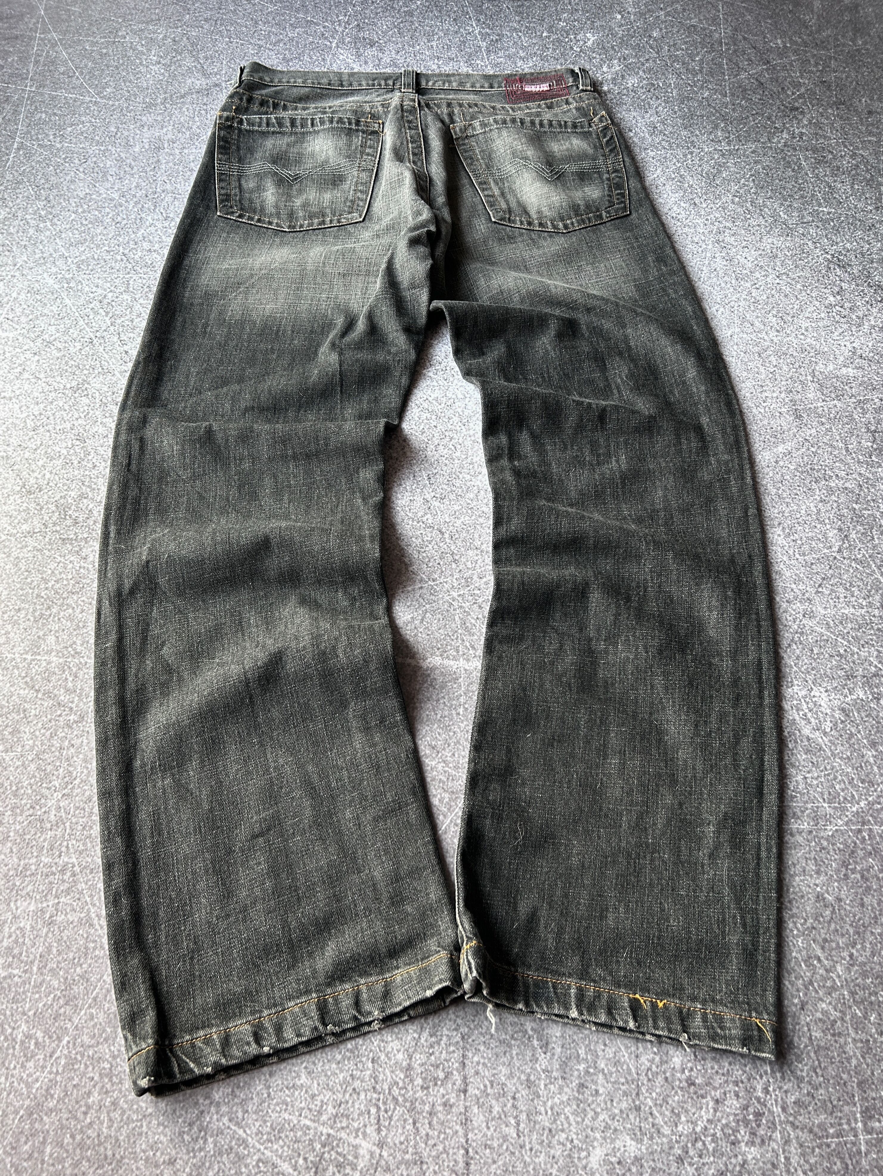 Pre-owned Hysteric Glamour X If Six Was Nine Vtg Rick Owens Junya Watanabe Style Stone Washed Jeans (size 32) In Multicolor