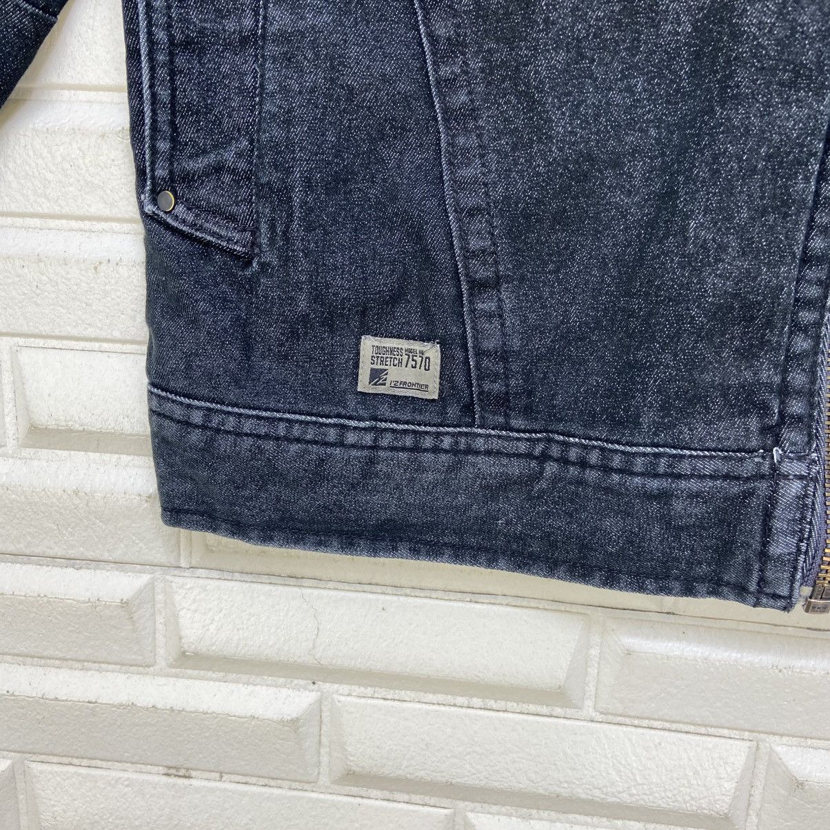 Japanese Brand Japanese Brand I’z Frontier Biker Stretch Denim Jacket Size US S / EU 44-46 / 1 - 8 Thumbnail