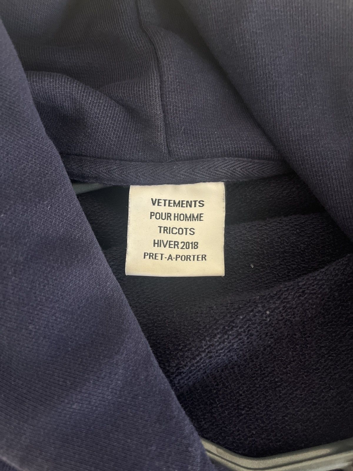 Vetements Vetements haute couture navy hoodie Size US M / EU 48-50 / 2 - 6 Thumbnail