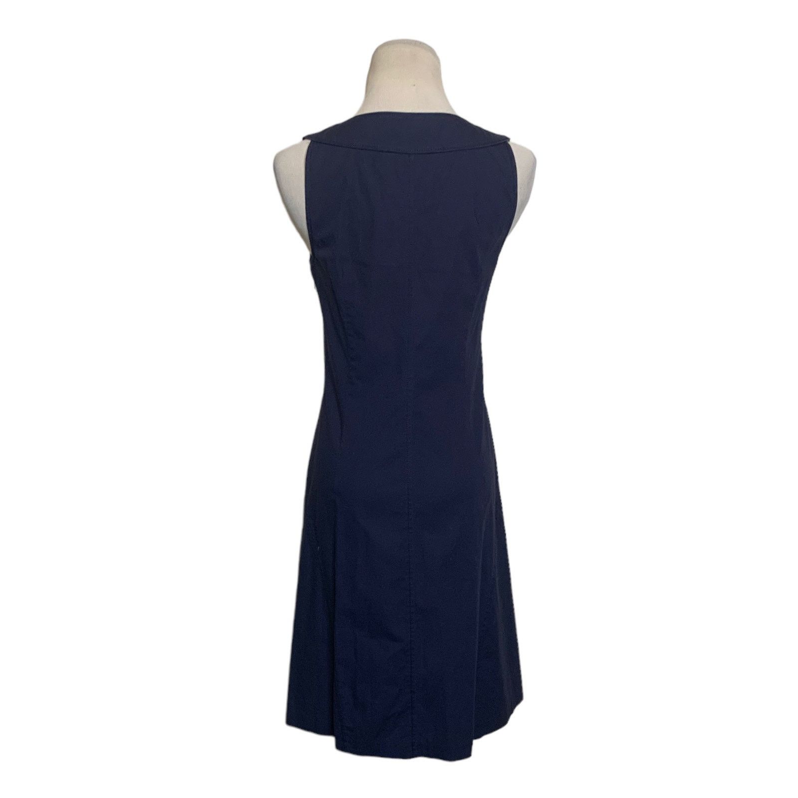 Tory Burch Tory Burch Navy Logo Button Detail Mini Dress 2 Size XS / US 0-2 / IT 36-38 - 2 Thumbnail