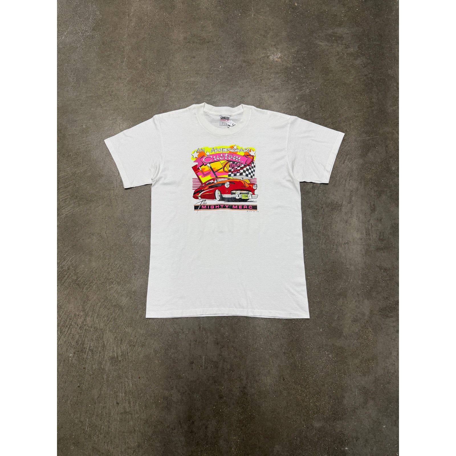 Vintage Vintage 1990 American Custom Car T-Shirt Size US XL / EU 56 / 4 - 1 Thumbnail