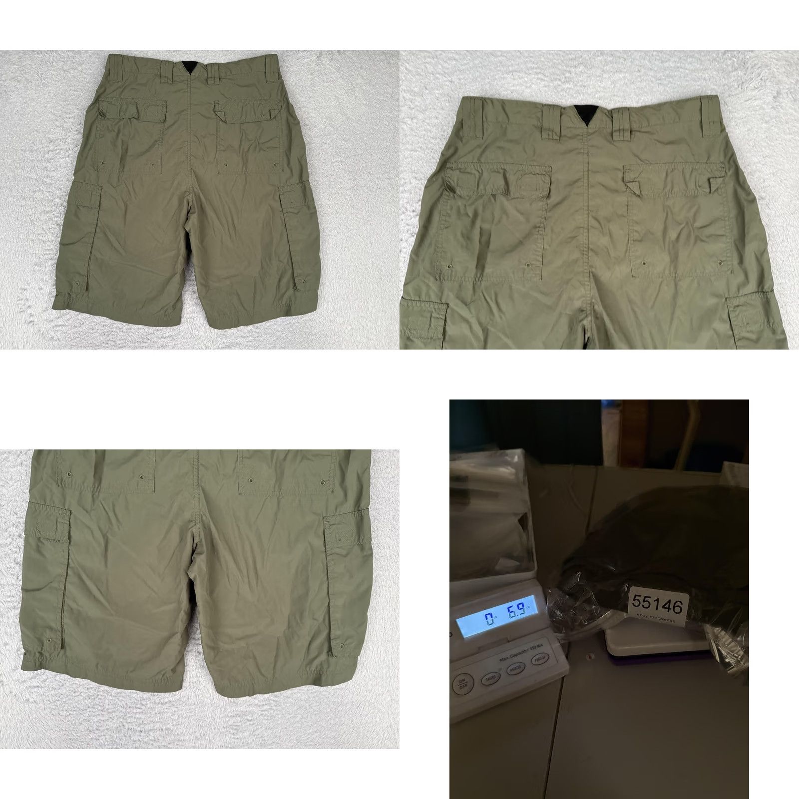 Vintage Boy Scouts Of America Shorts Mens Small Green Cargo Centennial Nylon Short Nyl Size US 29 - 9 Thumbnail