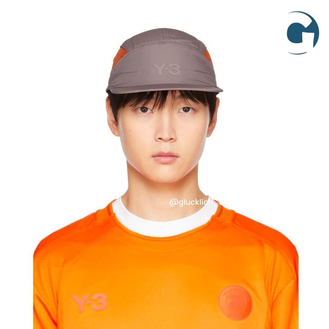 Y-3 Y3, Taupe & Orange Running Cap Size ONE SIZE - 3 Thumbnail