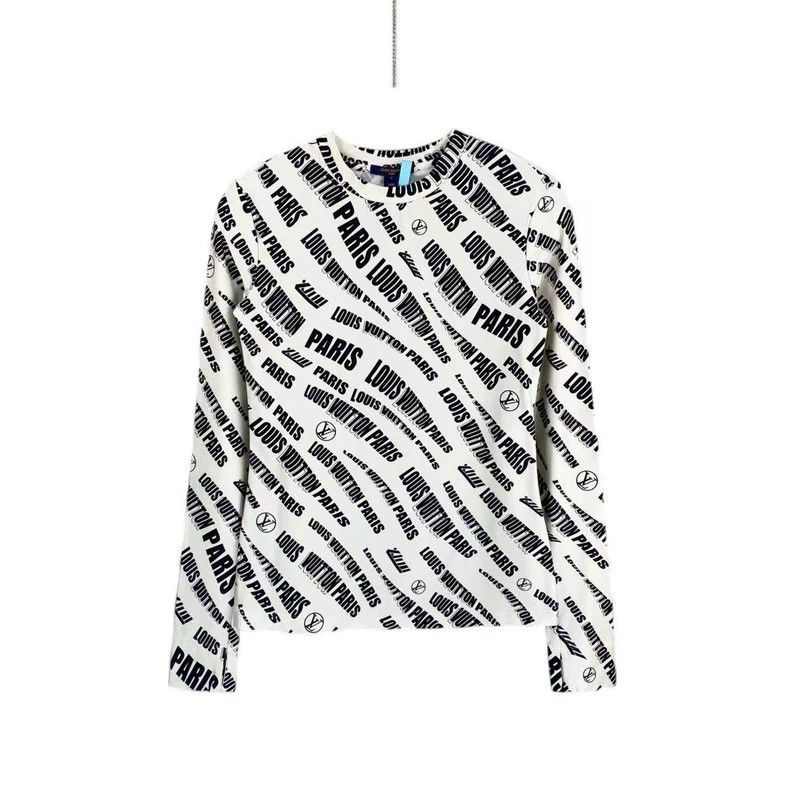 Louis Vuitton Louis Vuitton Logo Print Long Sleeve Top Size US S / EU 44-46 / 1 - 1 Thumbnail