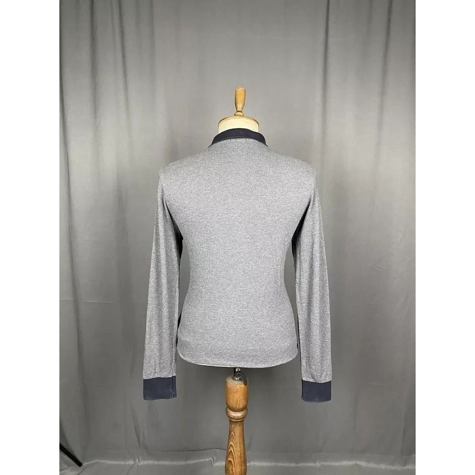 Moncler Moncler Maglia Men's Gray Collared Polo Longsleeve Sweater S Size US M / EU 48-50 / 2 - 9 Thumbnail