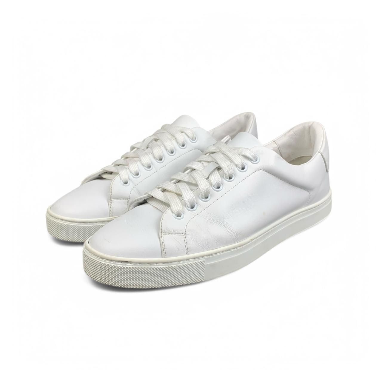 Burberry BURBERRY White Leather Sneakers Size US 10 / IT 40 - 1 Thumbnail