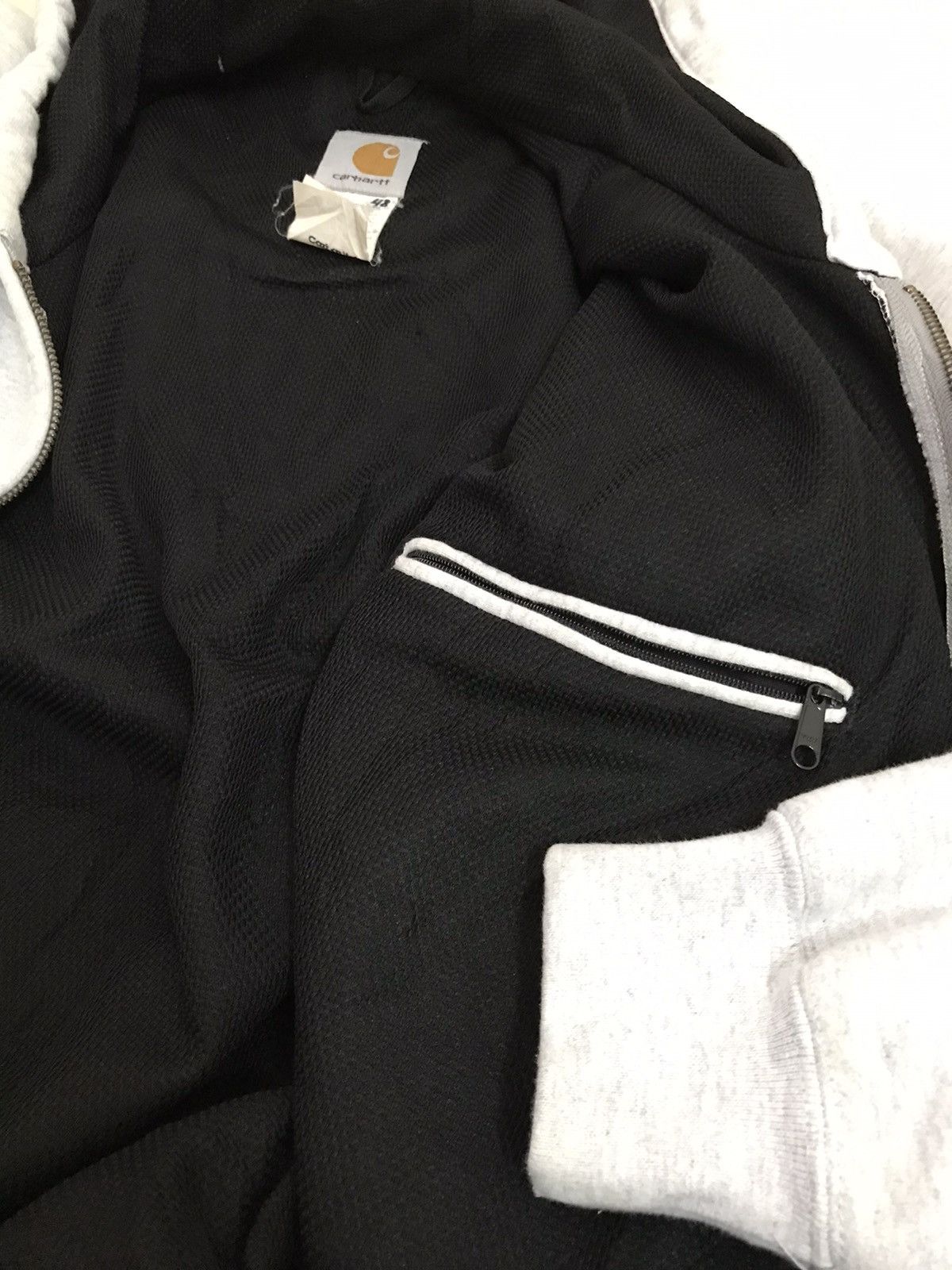 Carhartt × Vintage RARE Vintage Carhartt Zip Up Hoodie Made in USA Size US S / EU 44-46 / 1 - 7 Thumbnail