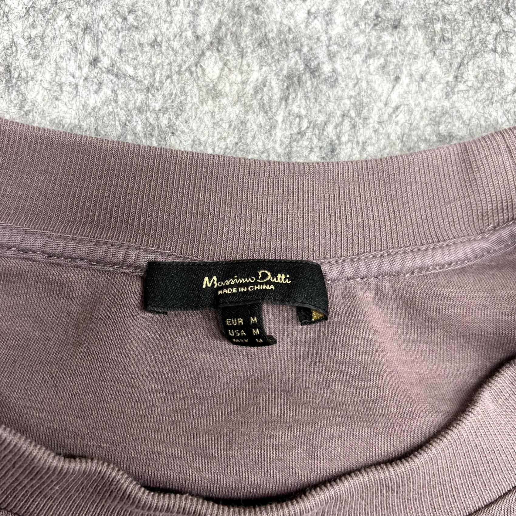 Massimo Dutti Massimo Dutti Sweatshirt Womens M Purple Raglan Pockets Crew Neck Size M / US 6-8 / IT 42-44 - 3 Thumbnail