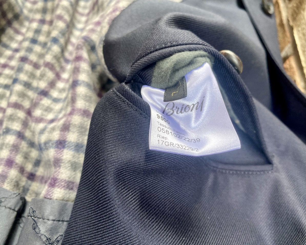 Brioni Brioni 🇮🇹 black storm system wool bond belted topcoat L NEW Size US L / EU 52-54 / 3 - 25 Thumbnail