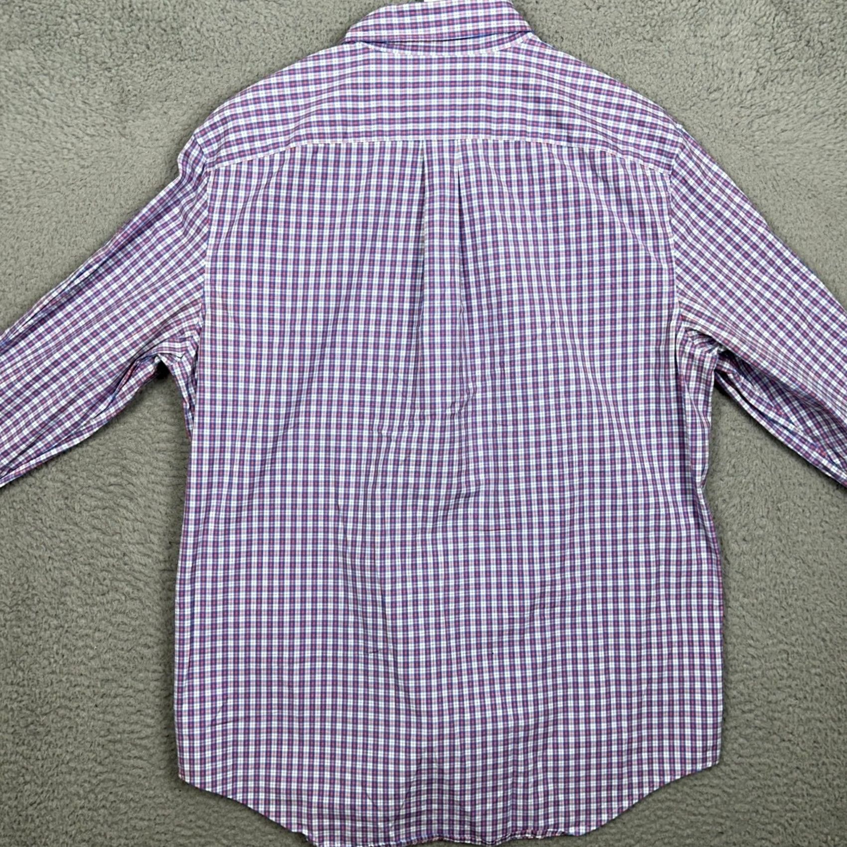 Vineyard Vines Vineyard Vines Tucker Shirt Mens Medium Blue Red Plaid Button-Down Classic Fit Stretch Size US M / EU 48-50 / 2 - 3 Thumbnail