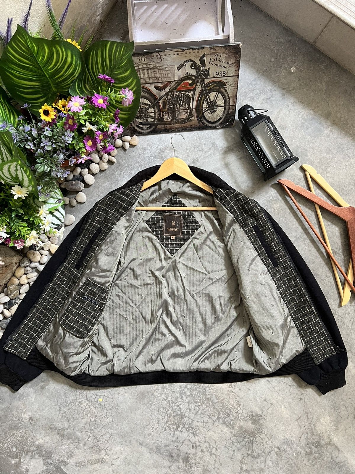 Vintage Vintage 🏴‍☠️ Vip Playboy Bomber Style Jacket Size US L / EU 52-54 / 3 - 11 Thumbnail
