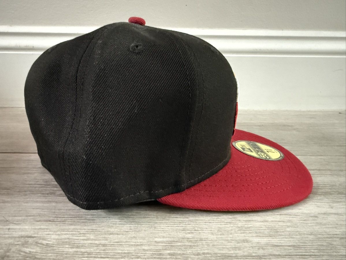 New Era Miami Heat New Era 59FIFTY 2 Tone Black Red Fitted Sz 7 3/8 Size ONE SIZE - 2 Thumbnail