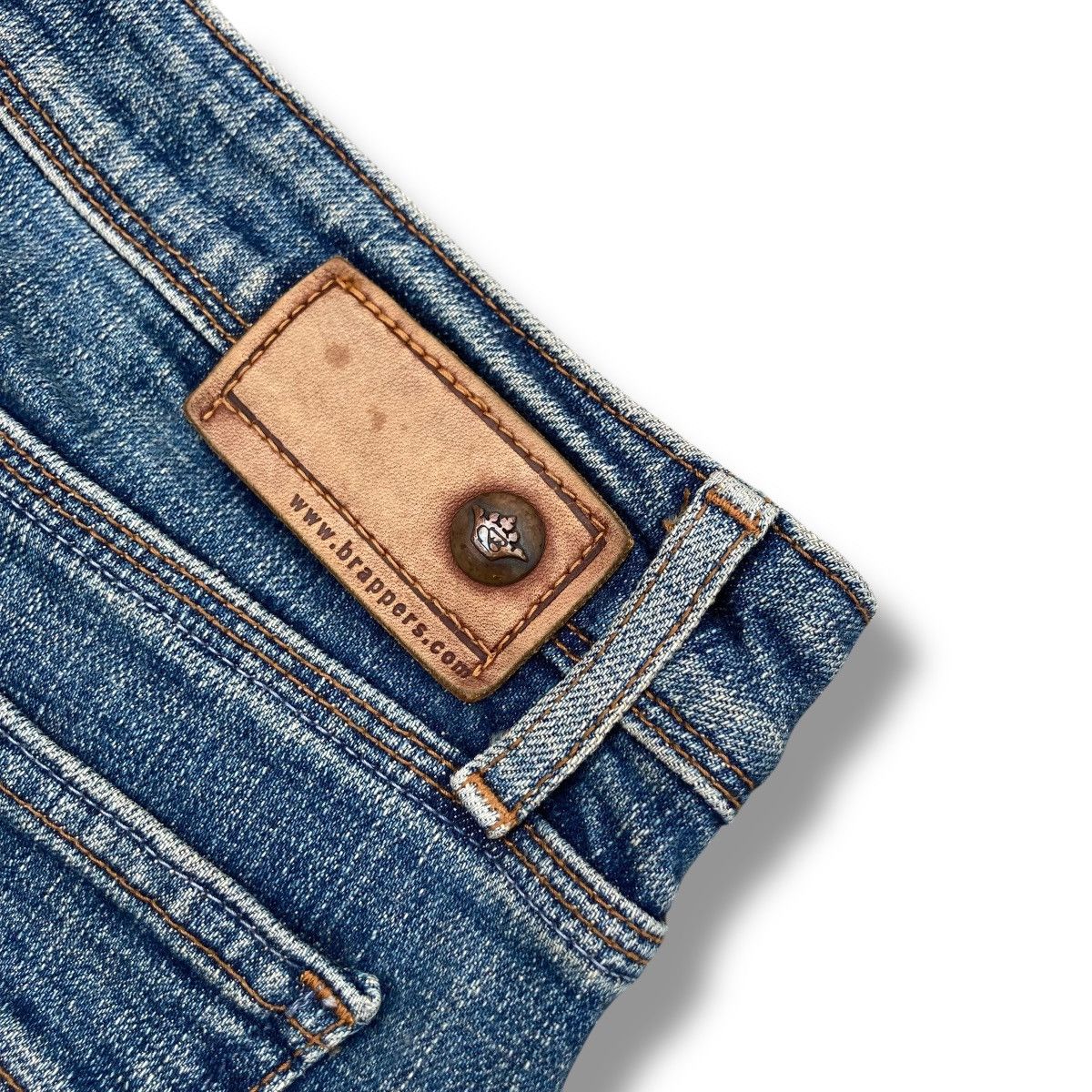 If Six Was Nine 🇯🇵 VINTAGE BRAPPERS SPIRAL CUT FLARE DISTRESSED DENIM PANTS Size 28" / US 6 / IT 42 - 13 Thumbnail