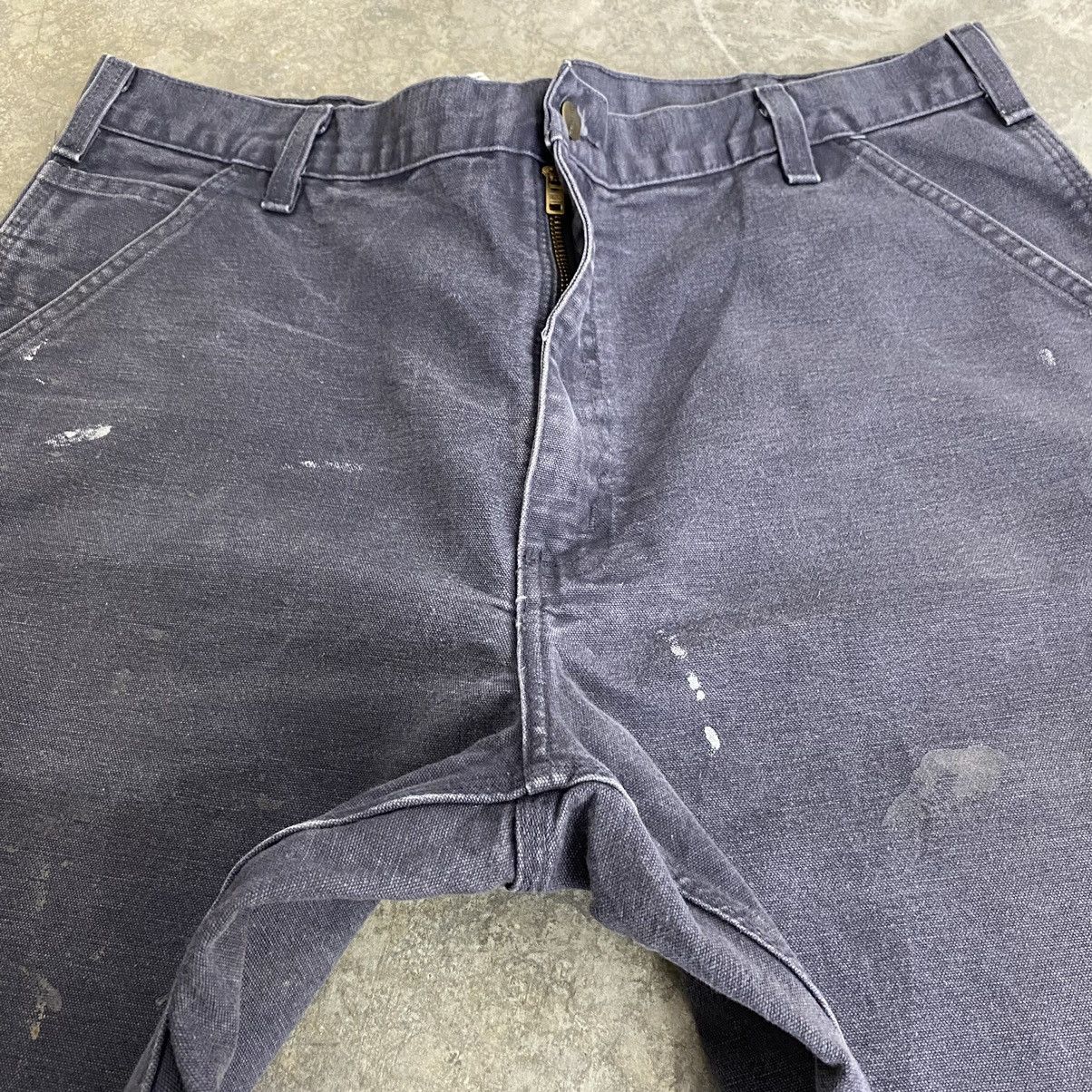 Carhartt VTG Carhartt Faded Petrol Blue Spaltter Carpenter Work Pants Size US 38 / EU 54 - 10 Thumbnail