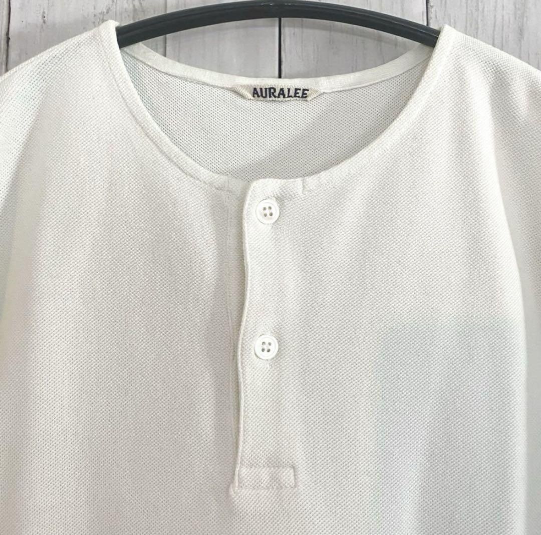 Auralee Henley Tee Shirt Size US S / EU 44-46 / 1 - 3 Thumbnail