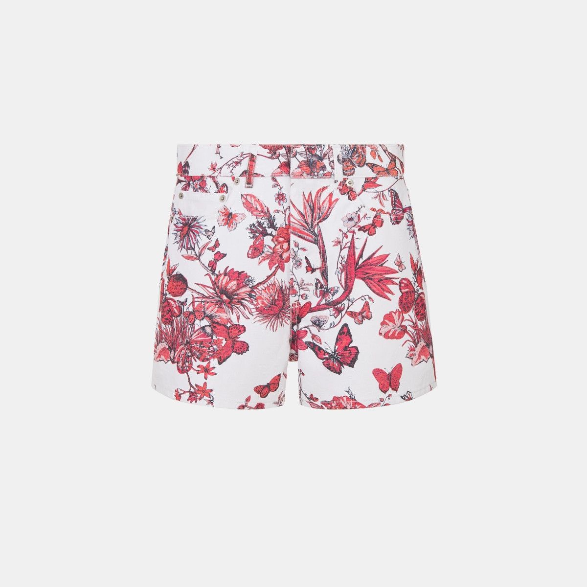 Dior o1bcso1str0225 Shorts in White/Red Size 26" / US 2 / IT 38 - 1 Thumbnail