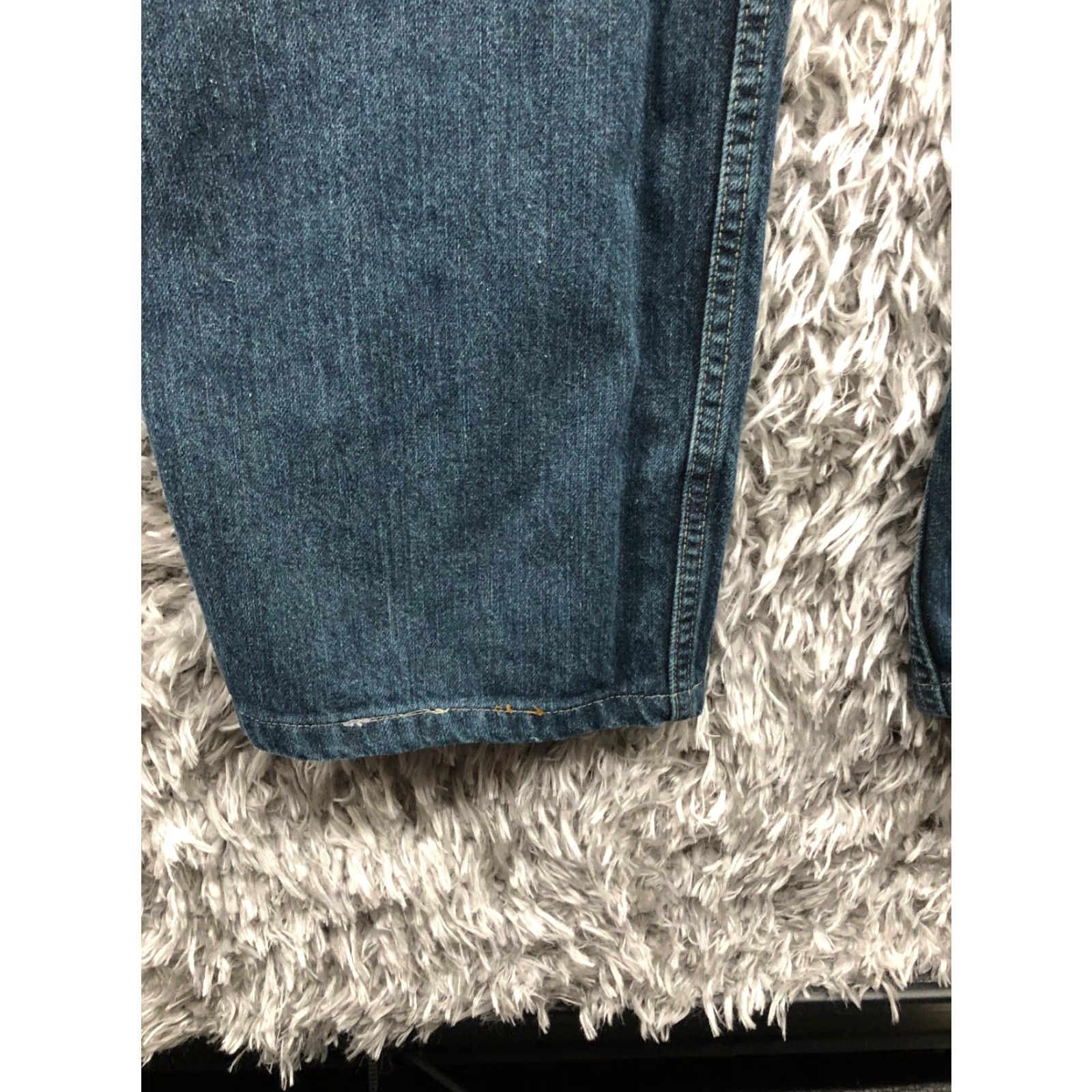 Canon Alex Cannon Jeans Mens 33x32 Straight Leg Mid Rise Dark Wash Blue Denim Pants Size US 33 - 7 Thumbnail