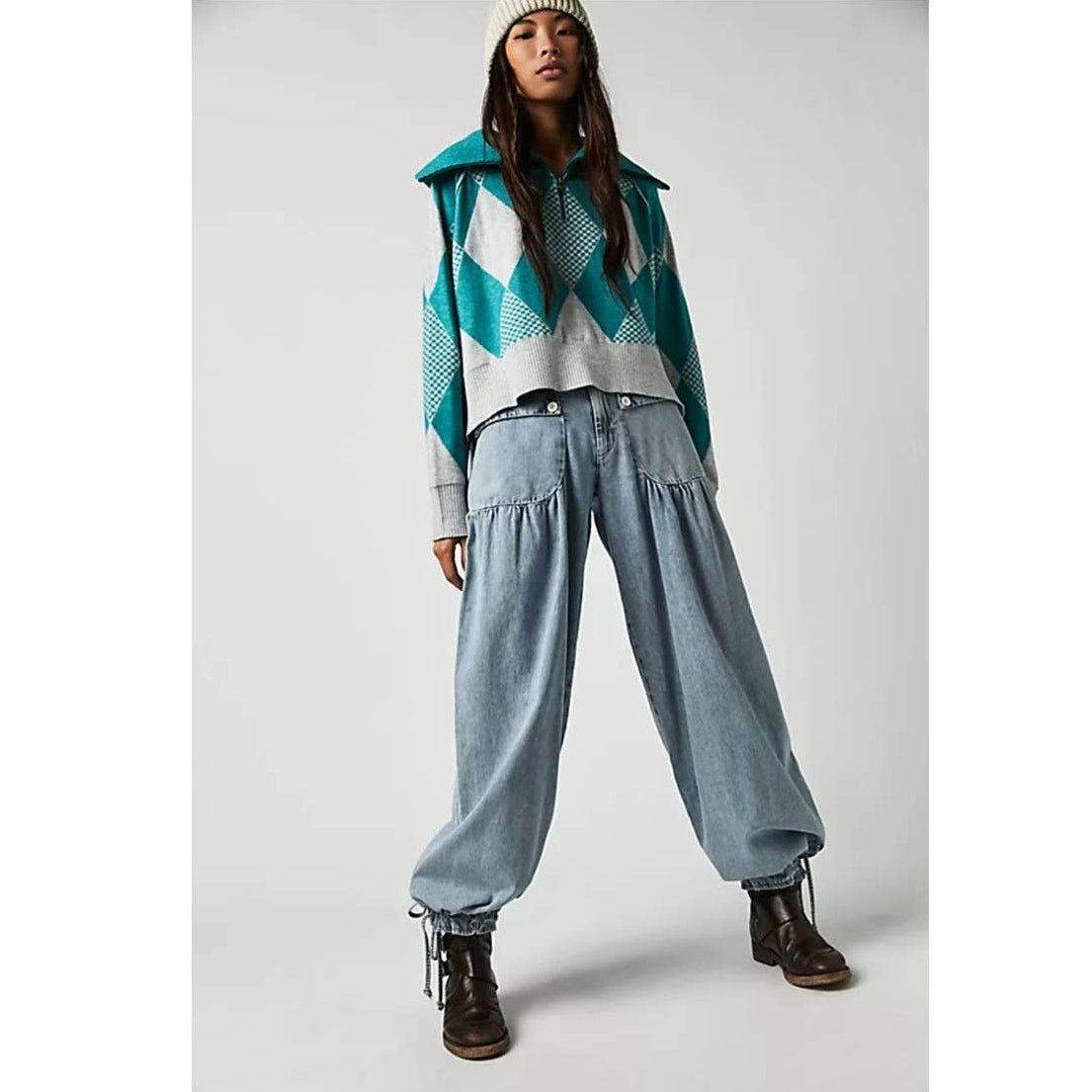 Free People Free People Lucy Half Zip Pullover SWEATER TOP $198 SMALL Size S / US 4 / IT 40 - 4 Thumbnail